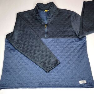 Eddie Bauer Travex Men's Expedition Quilted Pullover 1/4 Zip Size 2XL #423